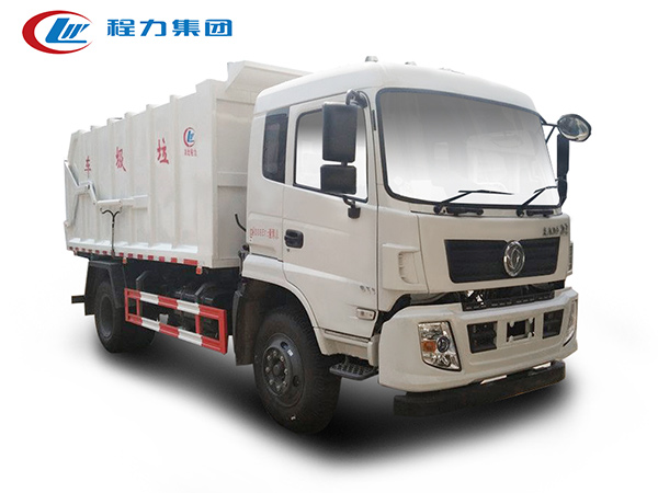 國六東風(fēng)專底壓縮式對(duì)接垃圾車