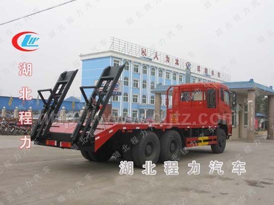 東風天龍后雙橋平板運輸車